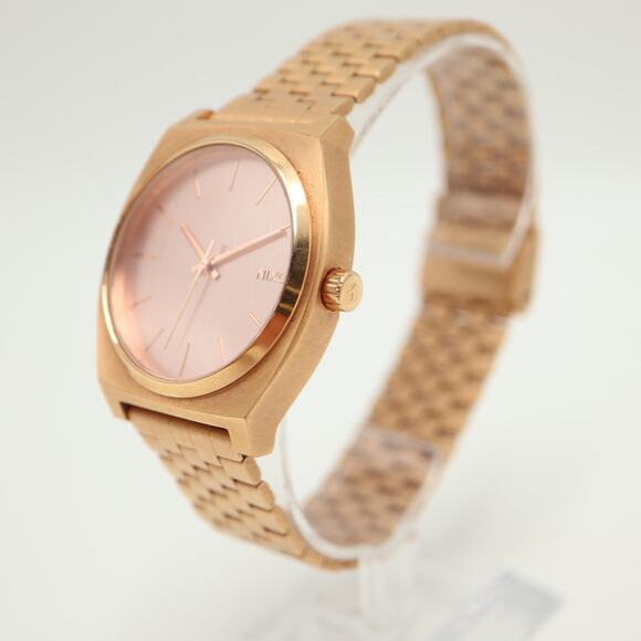 Nixon Time Teller Rose Gold Tone Stainless Steel Watch 38mm with New Battery - Picture 8 of 12